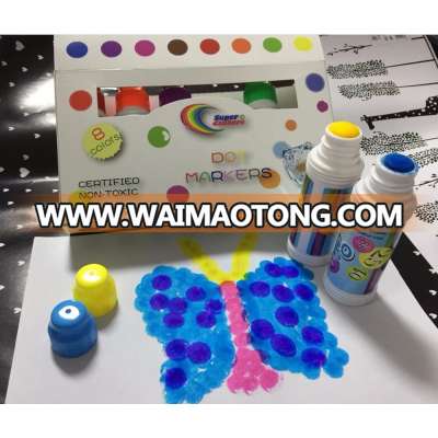 Washable Dot Markers / Children Art Set , Pack with Activity Sheets Book,markers for bingo game,CH2828