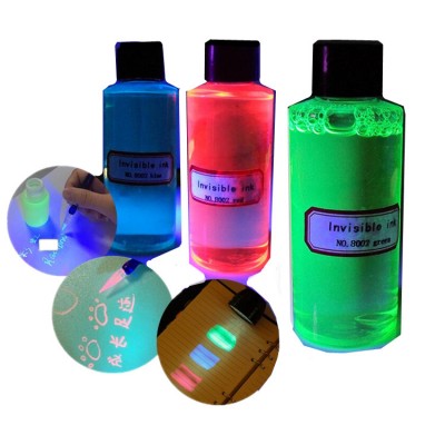 CH-8002 THREE colors UV Invisible Ink for stamp UV ink