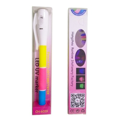 Patent new UV marker CH6019 mini invisible marker set UV LED light pen