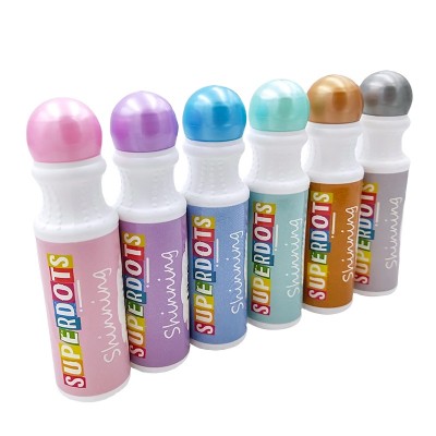 super dots brand shimmer inks 6-8 do ad dot markers pack for early childhood use