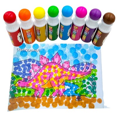 super dots Water-Based Non-Toxic Bingo Daubers for Kids Children (3 Ages +)