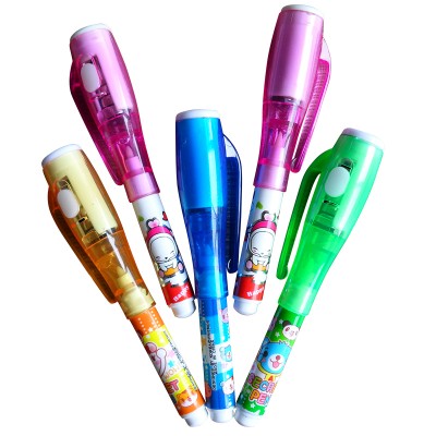 RAINBOW CH0816S Fantastic mini UV pen invisible marker pen with built in uv light promotional SPY pen disappearing ink