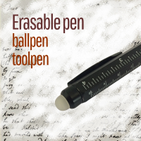 Wholesale Invisible pen Erasable pen with screwdriver and ruler